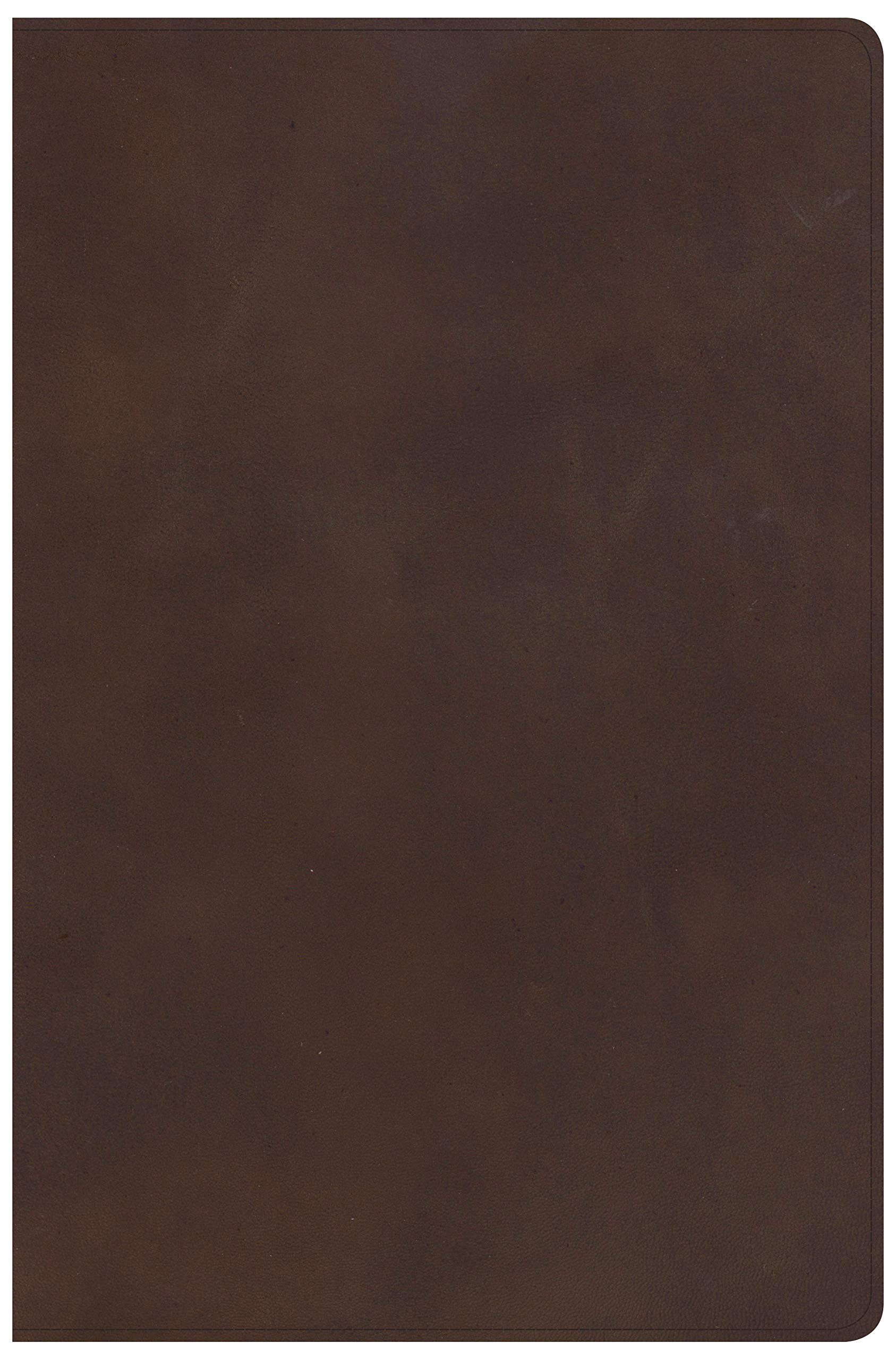 KJV Super Giant Print Reference Bible, Brown Genuine Leather